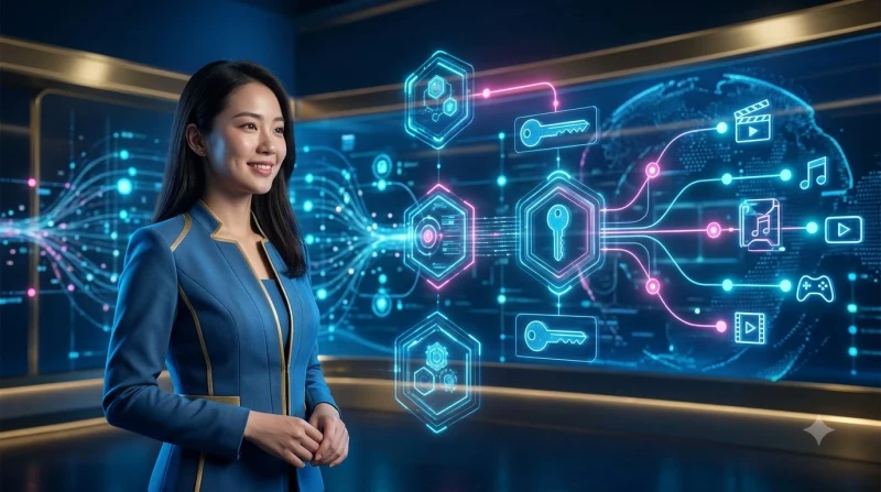 Giao diện kỹ thuật số thể hiện các lựa chọn giải trí đa dạng trên nền tảng trực tuyến.
