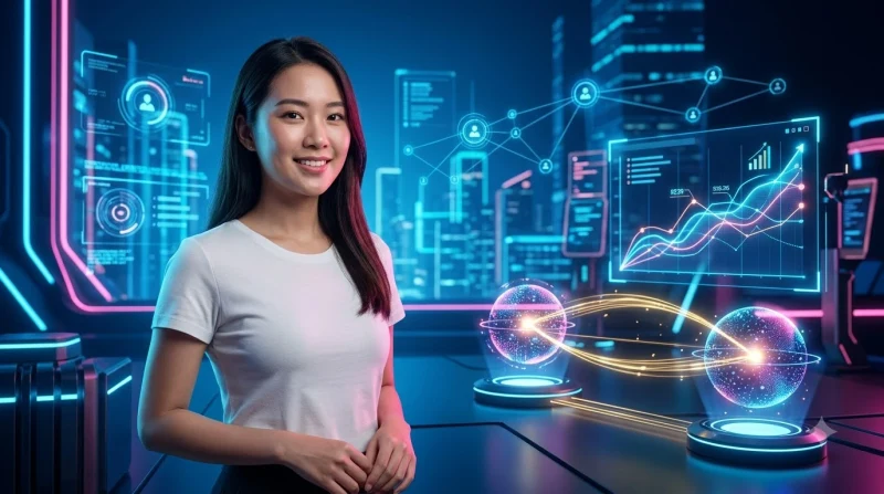 Hình ảnh biểu tượng lá chắn ánh sáng đại diện cho sự an toàn và uy tín.