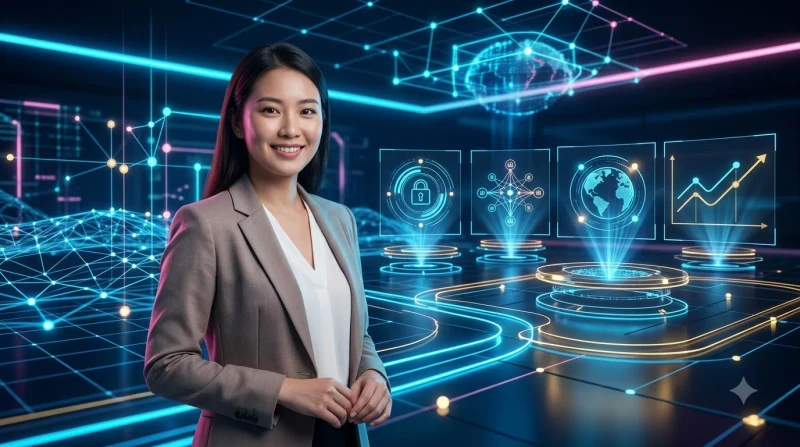 Hình ảnh trừu tượng với các vệt sáng hội tụ, biểu tượng cho sự khởi đầu trải nghiệm.