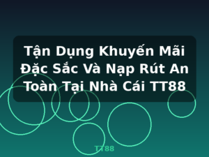 Tận Dụng Khuyến Mãi Đặc Sắc Và Nạp Rút An Toàn Tại Nhà Cái TT88 - TT88